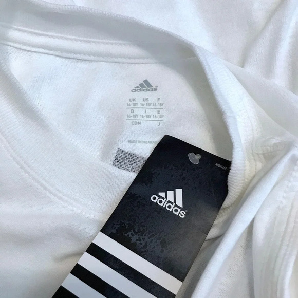 Adidas NWT Graphic Cotton Shirt Boys Size 16-18Y - Picture 6 of 9